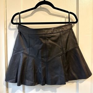 Scoop NYC Leather Mini Skirt